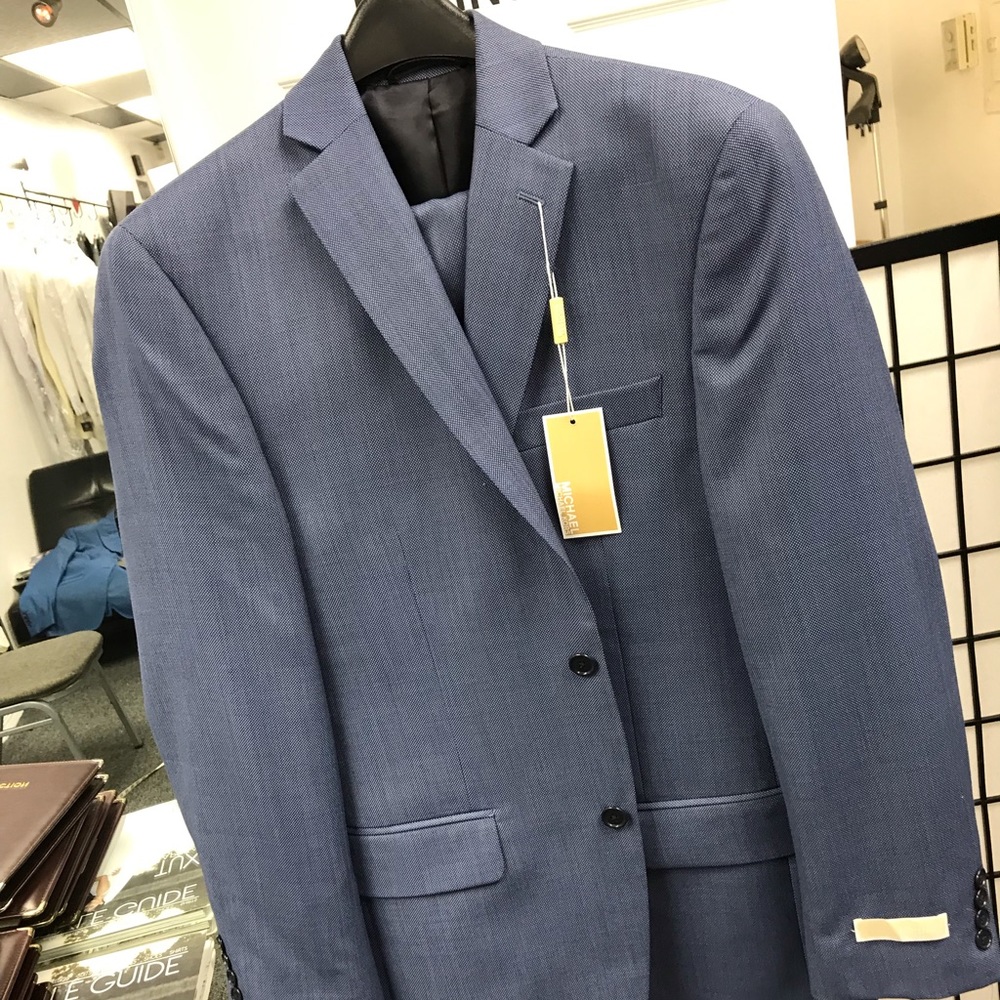 MK blue suit